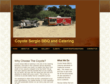 Tablet Screenshot of coyotesergiobbq.com